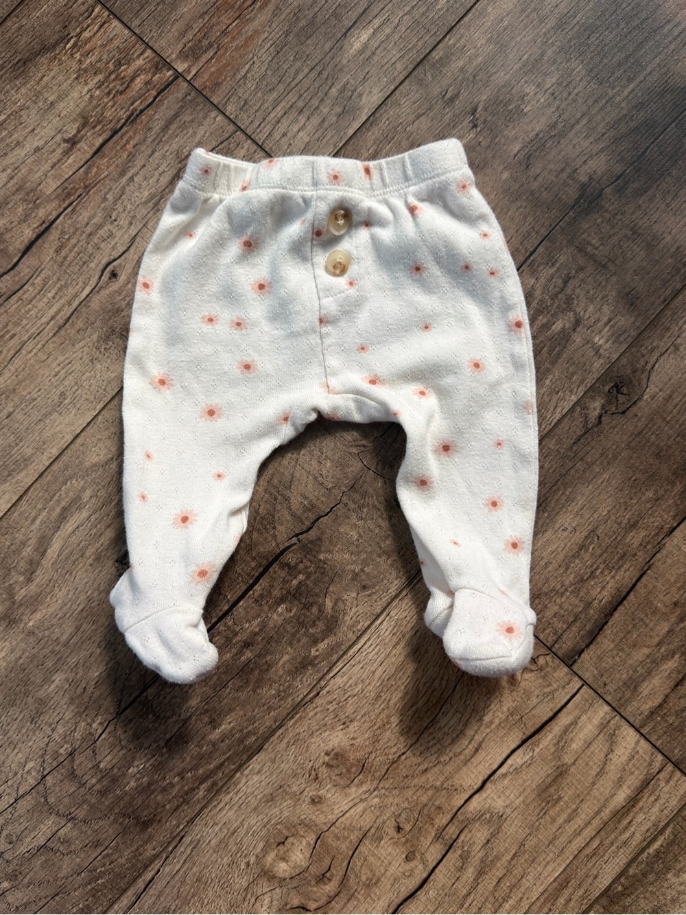 Oh Baby! 3mo | Kimono Set Baby Floral Footed Pajama Set white and Pink - Picture 6 of 7